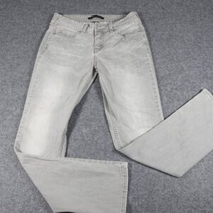 Levis 526 Slender Straight Jeans Womens 8 Gray Stretch Denim 526-1188